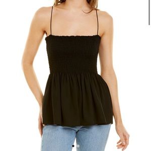 Theory Bustier Top Black (Small) NWT